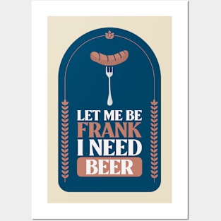 oktoberfest sausage beer Posters and Art